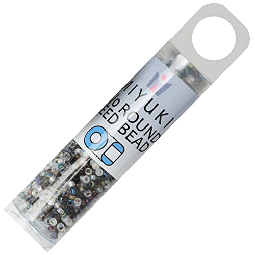 Miyuki Round Seed Beads, 15/0, 8.2 Gram Tube, 9MIX13 Pebblestone Mix