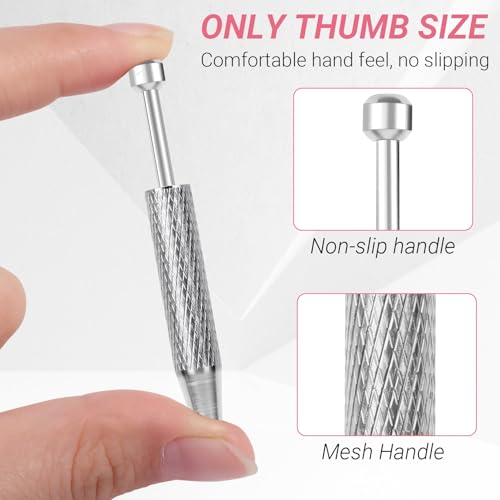 2PCS Piercing Ball Grabber Tool, 4 - Claw Stainless Steel Jeweler Pick Up Tools,Septum Ball Screw Tool for Piercing Changing/Removal,Earring Pearl Grabber for Jewelry/Electronic Components - color: 2pcs Silver