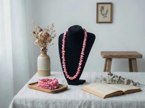 Chip Shell, 260pcs 5-8mm Irregular Shell Beads with Holes, Peach Pink Shell & Rose Quartz Like Chip Beads for Jewelry Making - color: Peach Pink