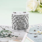 KYUNHOO 4M/13FT Silver Chains for Jewelry Making Solid Square Chain Link on Roll Stainless Steel Jewelry Supplies for Men Women DIY Necklace Bracelet Crafts - color: Square Silver