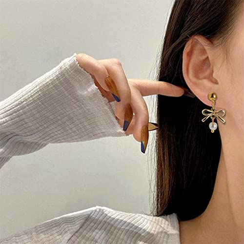 FASHEWELRY Golden Bow Connector Charms Bulk, Christmas Bowknot Link Charms, Infinity Links Geometric Hollow Bezel Pendants for Earring Bracelet Necklace Keychains Jewelry Making - color: Light Gold-Bowknot