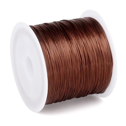 328FT Jewelry Wire 28 Gauge Tarnish-Resistant Copper Beading Wires Roll Bulk for DIY Crafts Jewelry Making, Red Brown - color: Red Brown, size: 0.3mm