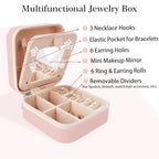 Grandma Gifts Best Grandma Ever Jewelry Box Valentines Mothers Day Christmas Birthday Gifts for Grandmas Granny Nana Mimi Gigi Grandmother Gift Pink Portable Travel Jewelry Case Organizer - color: grandma