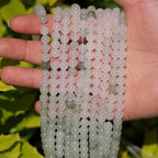 6mm Natural Stone Beads 65pcs White Jade Jasper Polished Round Smooth Crystal Loose Gemstone Beads for Jewelry Making DIY Bracelet Necklace Earring Crafts Supplies - color: White Jade 6mm-65pcs