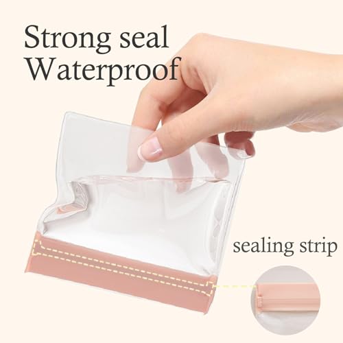 30 PCS Clear Plastic EVA Anti Tarnish Jewelry Storage Bags, Zip Ziplock Jewelry Pouches for Selling & Gift, Little Mini Travel Organizer for Ring Earing Chain Bracelet (M) - size: M(2.7"*3.9")