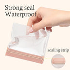 30 PCS Clear Plastic EVA Anti Tarnish Jewelry Storage Bags, Zip Ziplock Jewelry Pouches for Selling & Gift, Little Mini Travel Organizer for Ring Earing Chain Bracelet (M) - size: M(2.7"*3.9")