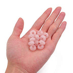 BEADIA Natural Rose Quartz Crystal Rondelle Stone with Large Hole (5.5mm) Loose Semi Gemstone Beads for Jewelry Making 14mmx7.5mm 12pcs - color: Rose Quartz, size: 14mm x 7.5mm