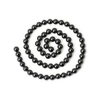 60PCS 6mm Black Smooth Polish Onyx Agate Gemstone Round Loose Beads for Jewelry Making 1 Strand 15" - color: Black Onyx, size: 6mm 60pcs