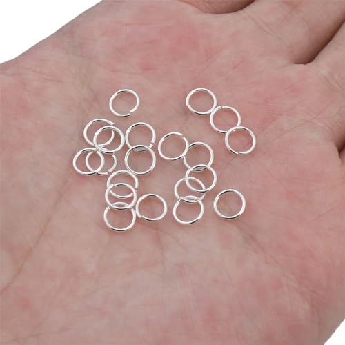 BEADIA 925 Sterling Silver Jump Rings 0.7x6mm 20pcs for Jewelry Making Findings - size: 0.7x6mm