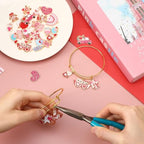 MARFOREVER 40 Pcs/20 Pairs Valentines Charms for Jewelry Making, Heart Charms for Jewelry Making Gold Enamel Red Pink Romantic Love Charm Pendants for Valentine's Day Bracelet Necklace Earrings Making - style: Valentines