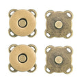 12 Sets Magnetic Snaps Buttons Sew in Magnetic Plum Bag Clasps Button Snaps for Purses Handbag Clothes Scrapbooking Closure Fastener Sewing Craft DIY (15mm) (Bronze) - color: Bronze 12PCS, size: 15MM