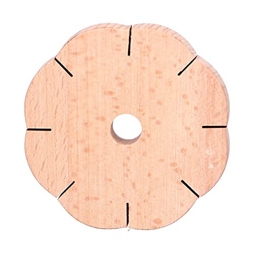 Fydun Wood Plaited Disc Bracelet Maker, Kit Easily Use Petal Shaped Making Maker, Hair Beader Tool Beading Tools for Home Handicrafts Kumihimo Disk Wooden 8 Slots Rond Cord Bracelets