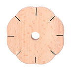 Fydun Wood Plaited Disc Bracelet Maker, Kit Easily Use Petal Shaped Making Maker, Hair Beader Tool Beading Tools for Home Handicrafts Kumihimo Disk Wooden 8 Slots Rond Cord Bracelets