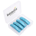 BEADIA Curved Dark Blue Turquoise Stone Beads 36x10mm 4pcs for DIY Bracelet Jewelry Making - color: Dark Blue Turquoise