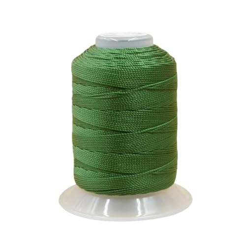 0.8mm 270 Yards Twisted Silk Cord Trim 3-Ply Twine Thread Braided Polyester String for DIY Crafts,Macrame, Pendants,Jewelry,Friendship Bracelets,Necklaces（Green） - color: Green, size: 0.8MM