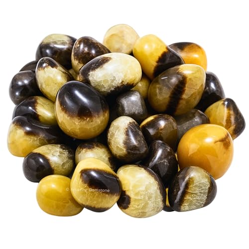Amazing Gemstone Septarian Crystal Tumbled Stones Polished Rocks - Natural Gem Stones for Healing - DIY Crystals for Protection (1 Piece) - color: Septarian
