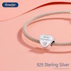 Mothers Day Birthday Number Love Family Friendship Graduation Auntie Grandma Dad Mom Charms for Pandora Bracelets Necklaces, Gifts Women, for Anniversary Valentines Christmas - style: Auntie Charm
