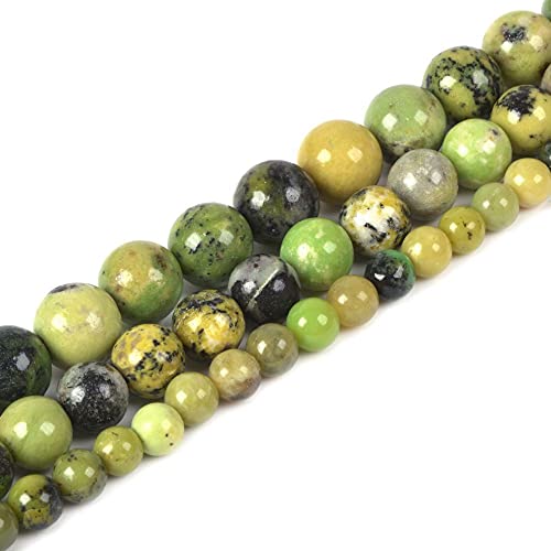 Natural Australian Chrysoprase 6mm Gemstone Round Loose Beads Strand for DIY Bracelet Necklace Jewelry Making Bead - color: Australian Chrysoprase, size: 6mm