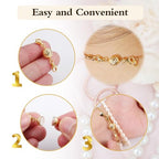 14K Gold Magnetic Necklace Clasps and Closures 925 Sterling Silver Magnetic Jewelry Clasps for Necklaces Bracelet Extender Double Lobster Clasp - color: E-14K Gold