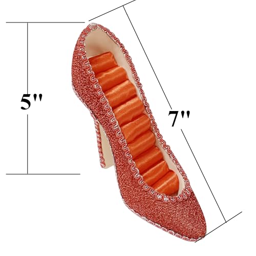 2 PCS Set Jewlery Display Shoe Ring Holder - Mannequin Necklace Display Bracelet Orgaziner (Red) - color: Red
