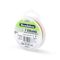 Beadalon 7 Strand Bead Stringing Wire, 0.015 in / 0.38 mm, Gold Color, 100 ft / 31 m - color: Gold, style: .015 in / 0.38 mm , 100 ft / 31 m