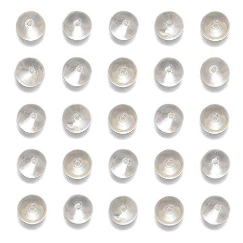 NCB 200pcs 4mm Clear Quartz Crystals Loose Beads for Jewelry Making Natural Semi Precious Beads Round Smooth Gemstones Spacer Beads Charms for Necklaces Bracelets (Clear Quartz Crystals, 4mm 200Beads) - color: Clear Quartz Crystals, size: 4mm 200Beads