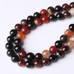 Natural Dream Agate Stone Gemstone Round Crystal Energy Jade Beads for Jewelry Making DIY Bracelet Necklace - 1 Strand 15.5inch 35PCS 10MM - color: Dream agate, size: 10MM