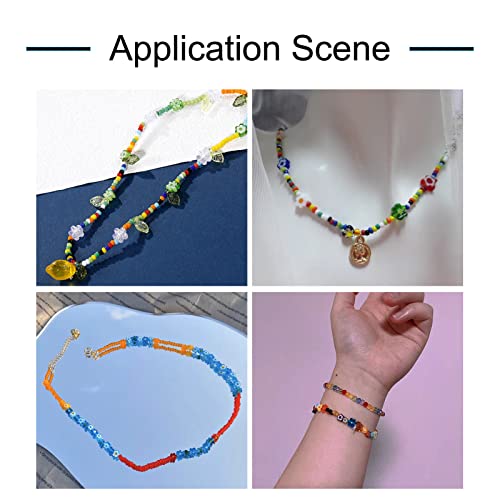 Cheriswelry 180pcs Glass Flower Beads, 6.4-9mm Millefiori Loose Spacer Beads for DIY Necklace, Bracelet, Earring Jewelry Making Handmade Crafts - color: Flower-Mixed Color*2
