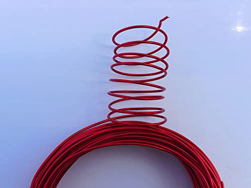 15 Gauge Anodized Aluminum Wire 49 Feet for Jewelry Making Craft DIY（1.5mm,Red,41523） - color: Red, size: 15 Gauge