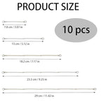 10 Pack Necklace Extenders, Alloy Extender Chains Set, Necklace Extender, Necklace Extendaer, Stainless Steel Necklace Extender, Necklace Extension, Jewelry Extenders for Necklaces (Silver) - color: Silver