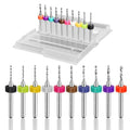 Micro Drill Bit Set, 10pcs Tungsten Drill Bits (1.1-2.0mm) for Jewelry, Models, Crafts, PCB, Hobby & Small Drilling Projects - color: (1.1-2.0) mm drill bit