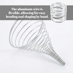 cobee 5 Rolls Craft Wire, 18 Gauge Wire for Jewelry Making, Aluminum Craft Wires Bendable Soft Crafting Wires, Flexible Metal Bailing Wired for DIY Crafts Jewelry Making