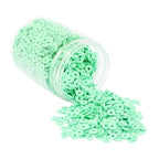 Mandala Crafts Mint Green Heishi Beads 4mm – 6000 Flat Polymer Disc Clay Beads for Adult Jewelry Making Spacer Beads, Bracelets, Necklaces, and Earrings - color: Mint Green, size: 4mm 6000 PCs