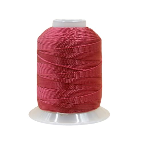 0.8mm 270 Yards Twisted Silk Cord Trim 3-Ply Twine Thread Braided Polyester String for DIY Crafts,Macrame, Pendants,Jewelry,Friendship Bracelets,Necklaces（Wine Red） - color: Wine Red, size: 0.8MM