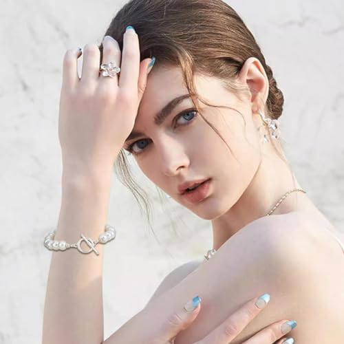 Beebeecraft 1 Box 10Pcs Toggle Clasps T-Bar Closure Clasps Real 18K Gold and 925 Sterling Plated Silver OT Buckle with Jump Rings for Necklace Bracelet Jewelry Making - color: #3 Gold&Silver 10 sets
