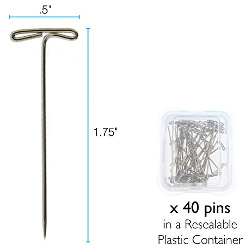 The Beadsmith Mini Macrame Combo - Bead Board 7.5 x 10.5 inches - Box of 40 T-pins 1.75 inches - Bracelet Project & Instructions Included - Ideal for securing & creating Macrame and Knotting Creations - size: 7.5" x 10" Board & 40 Pins
