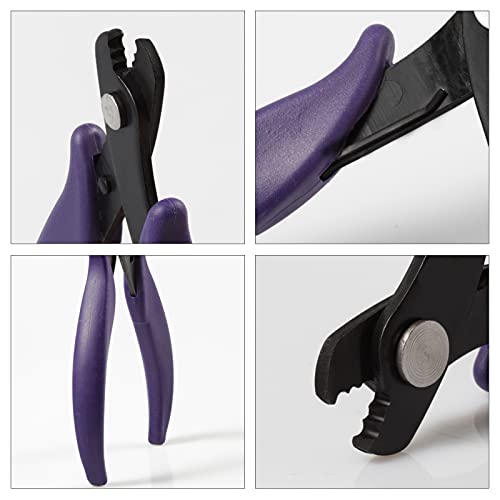 Memory Wire Cutter for Bracelet Making Wire-Cutting Pliers with Spring Wire Shear Jewelry Making Supplies for Jewelry Making, Beading, and Handicrafts - color: Purple