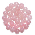 AD Beads Natural Gemstone 10mm Round Loose Beads Big Hole 2mm Sized 30pcs (Rose Quartz) - color: Rose Quartz