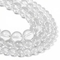 Yochus 45pcs Clear Quartz Stone Beads，8mm Healing Power Natural Stone Round Loose Beads for Jewelry Making Earring Necklace DIY Crafts - color: Smooth Clear Quartz Stone, size: 8mm 45beads