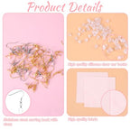 Stainless Steel Earring Hooks 100 Pieces DIY Earrings Making Kit, 50 Silver and Gold Earrings Hooks with 50 Clear Silicone Earring Backs and 2 Polishing Cloth for Jewelry Making