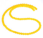 AD Beads Natural Gemstone Round Loose Beads 15" for Bracelet Necklace Earrings Jwelery Making Crafts DIY (4mm, Yellow Jade) - color: Yellow Jade, size: 4mm