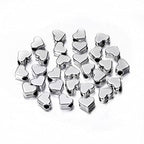 100 Pcs Heart Shape Spacer Beads Small Hole Spacer Beads Metal Loose Beads for Making Bracelet Necklace Earring Accessories DIY Handmade Craft (Silver) - color: Silver