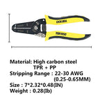 DOWELL 22-30 AWG Wire Stripper Wire Stripping Tool Wire Cutter And Multi-Function Hand Tool，Professional Handle Design And Refined Craftsmanship.
