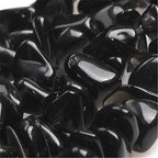 HAAMIIQII 5-8mm Natural Black Agate Chips Beads Irregular Chip Stone Loose Gemstone Beads for Jewelry Making Strand 30 Inch - color: Black Agate