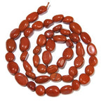 HAAMIIQII Natural Red Jasper Pebble Stone 5-8mm Small Irregular Freeform Tumbled Loose Gemstone Beads for Jewelry Making Strand 15 Inch (45-50pcs) - color: Red Jasper