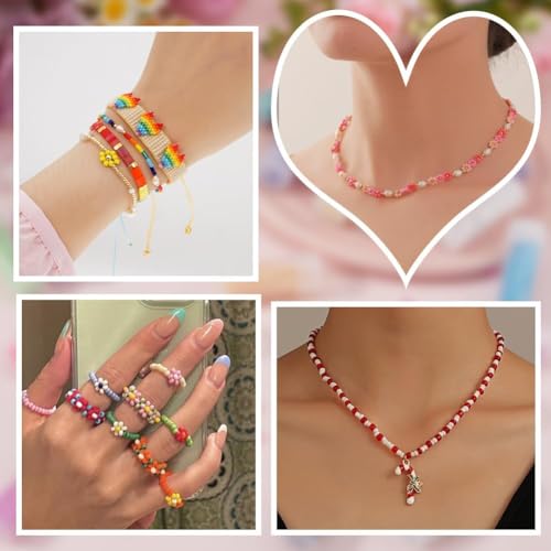 SUNNYCLUE 120G 12/0 Seed Beads 2mm Small Pony Beads Pink Round Glass Seed Bead Bulk Small Glass Bead Mini Glass Loose Spacer Beads for Jewelry Making DIY Earrings Friendship Bracelets Necklace - color: Mixed Color 3