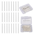 100pcs 50mm 925 Silver Filled Flat Head Pins DIY Crafts Beads Charms Earring Bracelet Jewelry Making Accessories Supplies - color: Silver Flat Pins, size: 50mm