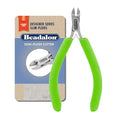 Beadalon Designer Series Slim Semi-Flush Cutter, Lime Green Vinyl-Free Grips, Stainless Steel, Box Joint, Double Leaf Springs, 5.75 in - color: Lime Green, style: Semi-Flush