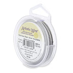 Artistic Wire, 18 Gauge / 1.0 mm Stainless Steel Craft Wire, Round Twist, 5 yd / 4.57 m - color: Stainless Steel, size: 18 Gauge - 5 yd, style: Retail Spool