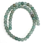 BEADIA Natural Green Aventurine Jade Flat Cut Round Drum Stone 8mmx7mm Loose Semi Gemstone Beads for Jewelry Making 38cm - color: Green Aventurine